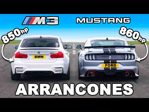 BMW M3 850 hp vs Ford Mustang 860 hp: ARRANCONES