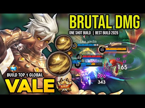 VALE BEST BUILD 2026 | BUILD TOP 1 GLOBAL VALE GAMEPLAY | MOBILE LEGENDS✓