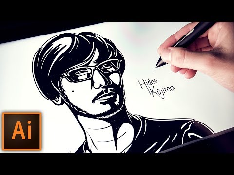 Рисую Кодзиму в Adobe #Illustrator 2019. Быстрый старт - Векторная графика для игр by Artalasky