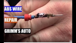 ABS Wheel speed sensor wire repair