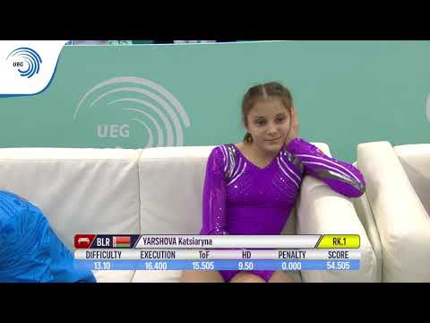 Katsiaryna YARSHOVA (BLR) - 2018 Trampoline junior European Champion