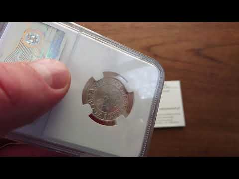 Zygmunt ll August. Grosz 1557, Gdańsk NGC MS64 (MAX) - Aukcja 21 Niemczyk www.aukcjamonet.pl