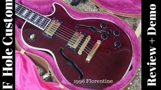 Video thumbnail for 1996 Gibson Les Paul Custom Florentine Wine Red Demo by The Trogly's Guitar Show