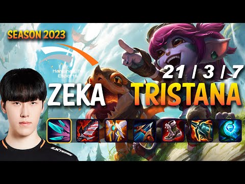 HLE Zeka TRISTANA vs TALIYAH Mid - Patch 13.16 KR Ranked