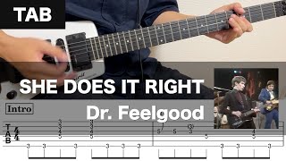 She Does It Right - Dr. Feelgood | Guitar TAB score