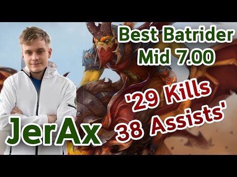 JerAx Best Batrider Mid 7.00! '29 Kills 38 Assists'