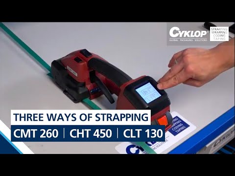 CMT 260 / CHT 450 / CLT 130: Three ways of strapping