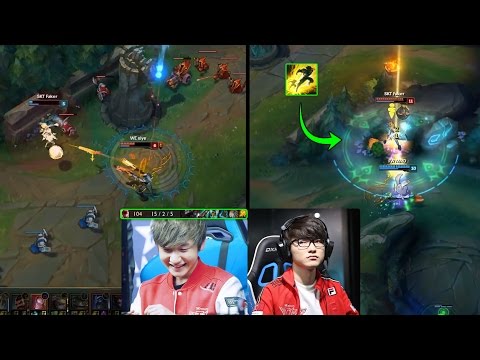 SKT FAKER TILT & PEANUT LEE SIN CARRY | 2017 MSI Group Stage Highlights (League of Legends)