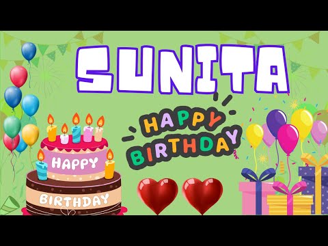 Happy Birthday Sunita, Birthday of Sunita, Best Birthday Wishes