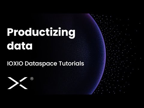 Defining Data Products for the IOXIO® Dataspace technology