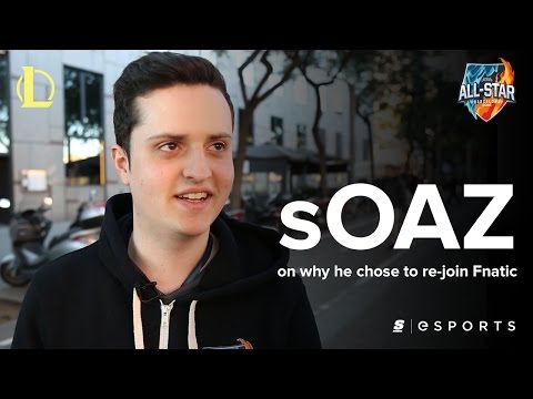 sOAZ on why he chose to re-join Fnatic