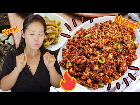 🥢Asian at Home | Spicy Ground Beef Bulgogi |  Easy & Delicious Korean Dish | Asian at Home Recipe