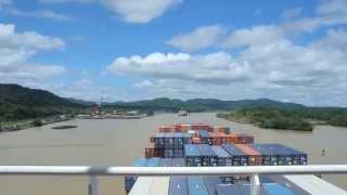 preview picture of video 'Panama Canal Timelapse Full Transit from Atlantic to Pacific on ZIM San Francisco'