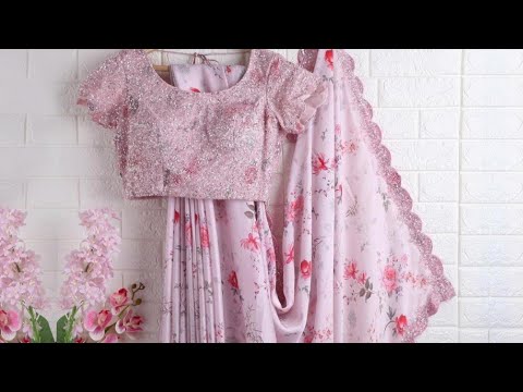 Designer Saree with digital print and sequence work | Pakistani suit by TH