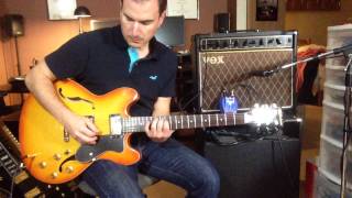 Video thumbnail for Danelectro Fab Chorus, Deltatone Guitar, Vox VR30R Amp by Ted Andrews