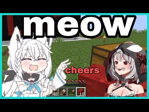 Hololive Cut - Sakamata Chloe Is Actually a Cat | Minecraft [Hololive/Eng Sub]