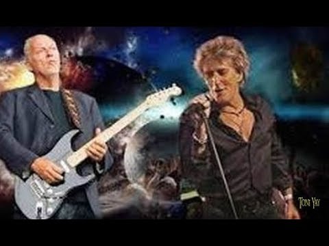 David Gilmour With Rod Stewart ❀ In a Broken Dream ☆HD☆
