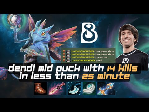Enemy Sniper Beg Dendi to End The Game - Dota 2 Pro Gameplay [14/0/12]