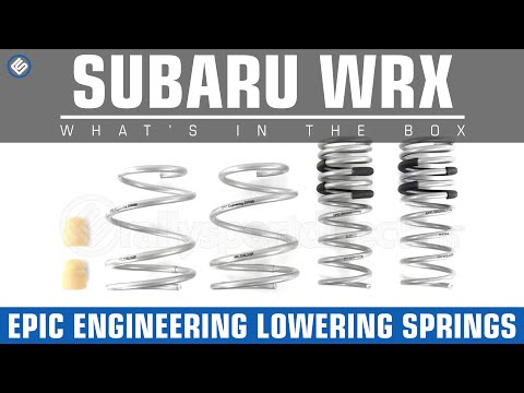 Epic Engineering Lowering Springs for Subaru WRX/STI - Whats In The Box?