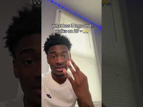 What has 3 legs and walks on 2 💀