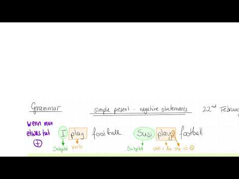 Simple present-Verneinung