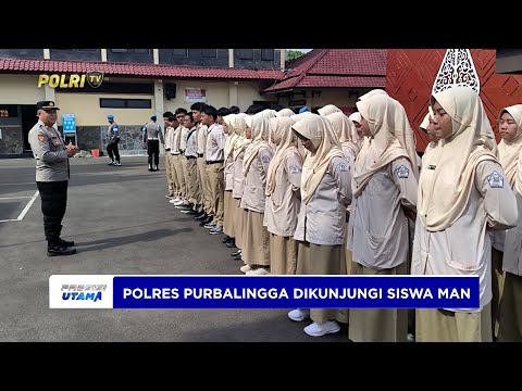 SISWA MAN KUNJUNGI POLRES PURBALINGGA BANGUN BUDAYA TAAT HUKUM