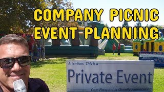 Company Picnic Event Planning - *A Well-Planned Corporate Event For 1,000 People*