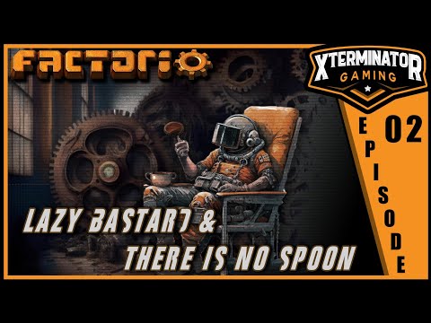 Factorio Lazy Bastard & There Is No Spoon Achievement Run Pt 2: First Ever Attempt (stream footage).