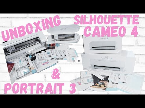 Silhouette Cameo 4 & Portrial 3 unboxing!!