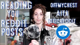 ASMR Reading Reddit Posts from AITA, OffMyChest, Toxic Reddit | Close-Up Whisper Reading