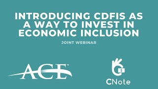 Introducing CDFIs as a Way to Invest in Economic Inclusion
