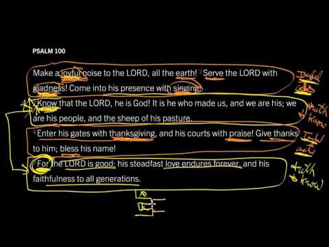 The Keys to Knowing How to Live: Psalm 100, Part 1
