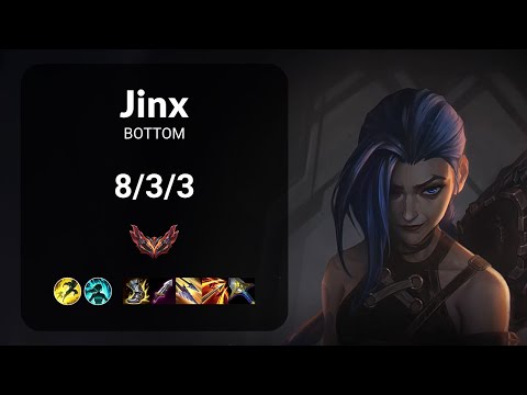 Jinx vs Aphelios BOTTOM - KR GRANDMASTER Patch 14.22