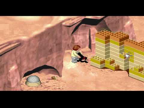 Stuck between a structure and the wall - LEGO Star Wars II (GBA)