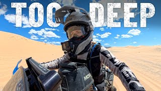 My 40 year old motorcycle cannot handle the Gobi Desert dunes 🇲🇳 |S8, EP143