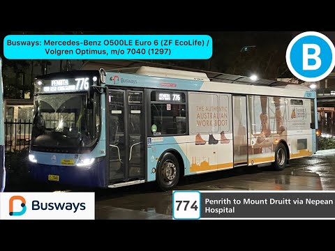 Busways: Mercedes-Benz O500LE Euro 6 (ZF EcoLife) / Volgren Optimus, m/o 7040 (1297)