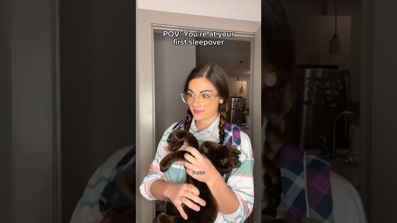 POV: You’re at your first sleepover. Part 1. #funny #comedy #skit #sleepover