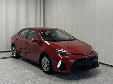 2017 Toyota Corolla 4dr Sdn CVT SE in Red for sale at Park Mazda in Sherwood Park, AB