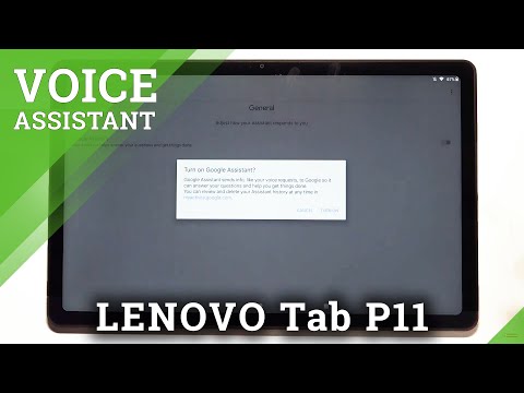 Switch On Google Assistant Option - LENOVO Tab P11 & Google Functions