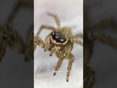 How does a baby jumping spider see the world?