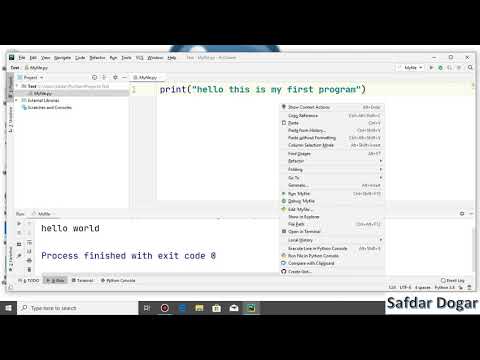 Getting Started with Python in Pycharm