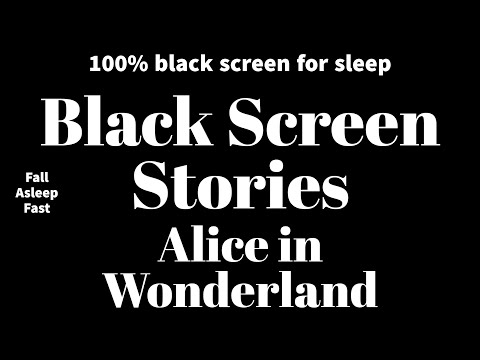Black Screen with Alice's Adventures in Wonderland (Alice in Wonderland)