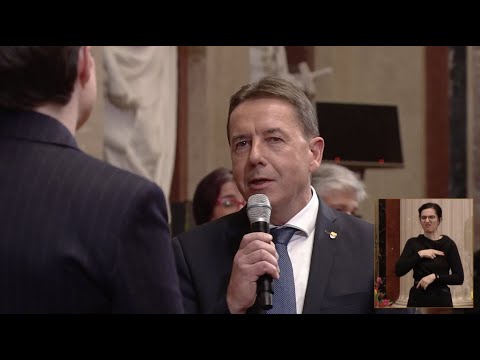 Erwin Angerer - Gespräch zur Eröffnung des sanierten Parlamentsgebäudes - 12.1.2023