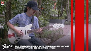 Video thumbnail for ทดสอบเสียง กีตาร์ไฟฟ้า Fender MIJ Traditional 60s Mustang, Olympic White w/ Stripe | เบ๊ เงียบ เส็ง by Beh Ngiep Seng
