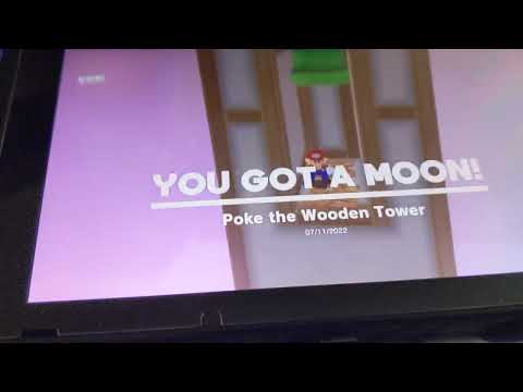 Super Mario Odyssey Bowser's Kingdom Power Moon 62: Poke the Wooden Tower
