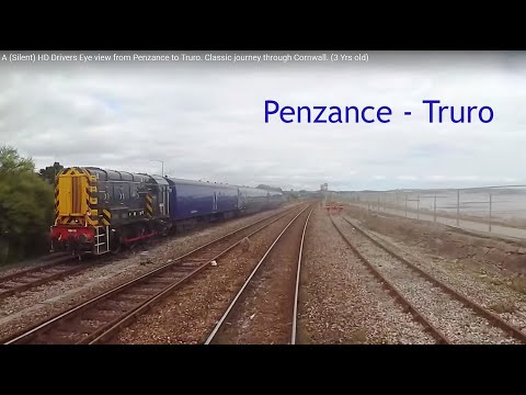 A (Silent) HD Drivers Eye view from Penzance to Truro. Classic journey through Cornwall. (3 Yrs old)