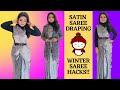 Satin Saree Draping Style How To Wear A Satin Silk Saree Perfectly Satin Saree Wear