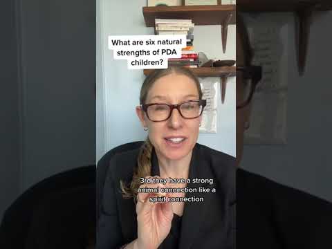 Six natural strengths of Pathologically Demand Avoidant (PDA) children. -