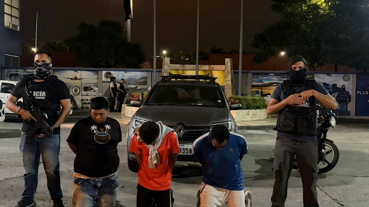 UNASE libera a una persona secuestrada en Guayaquil y detiene a tres sospechosos