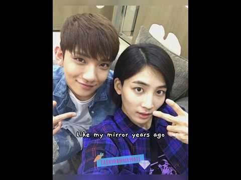 jeonghan took a selca with joshua over a decade 😭🥹 #seventeen #jeonghan #joshua